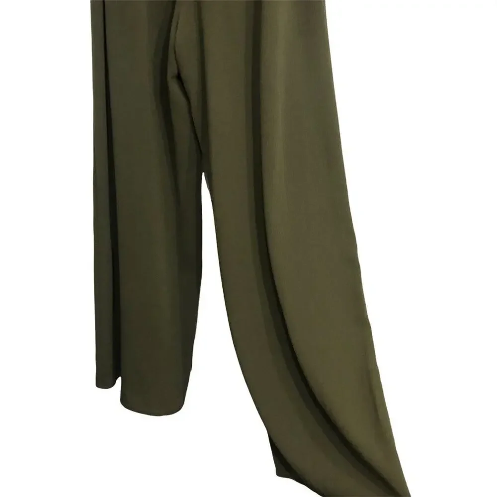 Gilli Sample Women's Gathered Waist Wide Leg High Waist Tie Belt Pants SIZE Smal